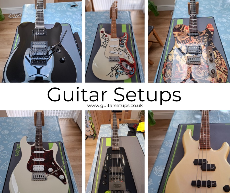 photos of some of the guitars that I've setup for customers