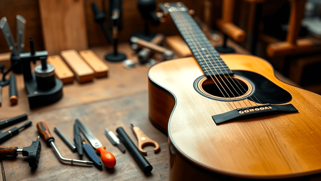 Luthier and guitar tech tools